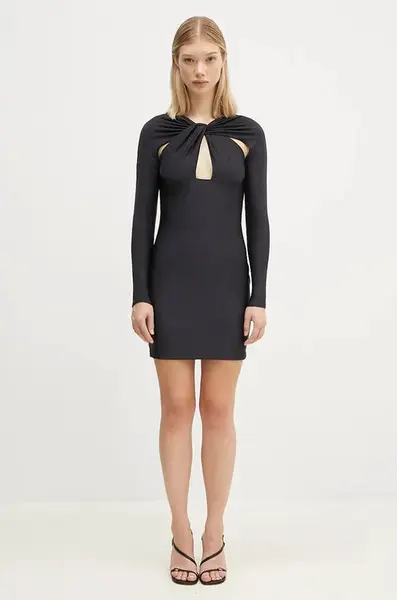 Šaty Coperni Twisted Cut-Out Jersey Dress