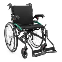 Timago ultraľahký invalidný vozík ACTIV-TIM, šírka 48cm, čierny, pevné kolesá