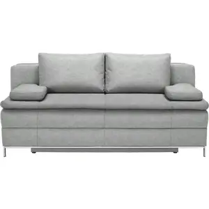 Novel BOXSPRINGOVÁ POHOVKA, textil, světle šedá