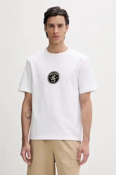 Bavlněné tričko HUGO Dobul