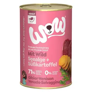 WOW Zvěřina s batáty adult konzerva pro psy 400 g