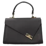 Menšia dámska kožená kabelka Italia Pia - čierna