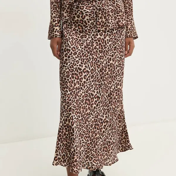 Sukně Pedro del Hierro béžová barva, midi, áčková, 7598317