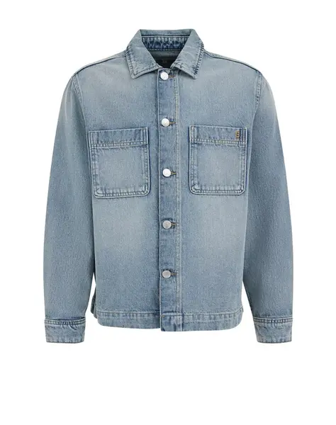 WE Fashion Prechodná bunda  modrá denim