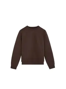 Scalpers Mikina  tmavohnedá