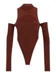 Misspap Košeľové body  čokoládová