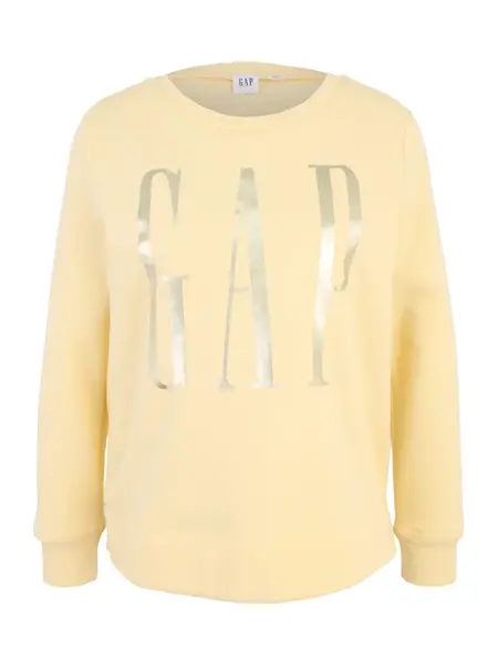 Gap Petite Mikina  svetložltá / strieborná