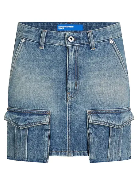 KARL LAGERFELD JEANS Sukňa  modrá denim