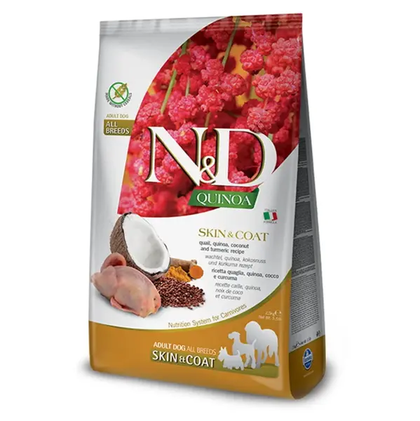 N&D Quinoa Skin & Coat Quail & Coconut pro psy 2,5 kg