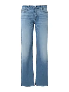 Tommy Jeans Džínsy 'Low Rise Straight'  modrá denim