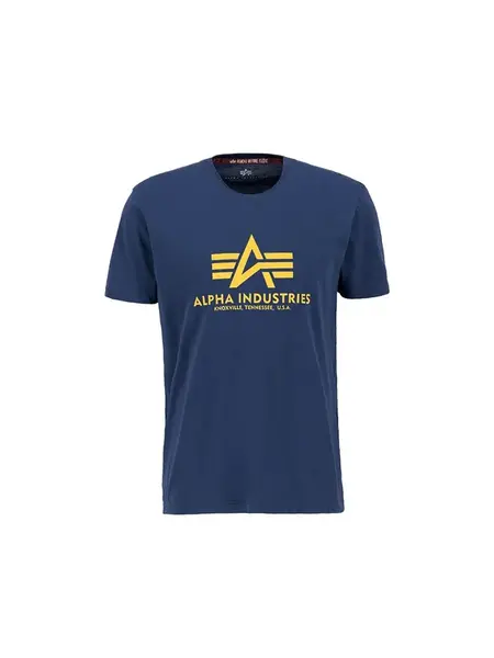 ALPHA INDUSTRIES Tričko 'Basic'  námornícka modrá