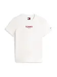 Tommy Jeans Tričko 'ESSENTIAL'  červená / biela
