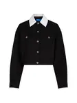 KARL LAGERFELD JEANS Prechodná bunda  čierna / biela