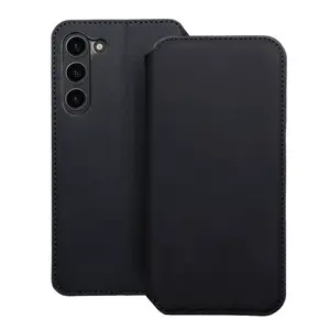 Flipové pouzdro Dual Pocket pro Samsung Galaxy S23+, černá