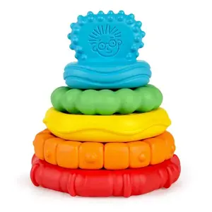 BABY EINSTEIN Kousátko stohovací 2v1 Stack & Teeth ™ 0m +