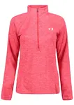 Under Armour Tričko Tech 1/2 Zip - Twist-PNK - Dámské