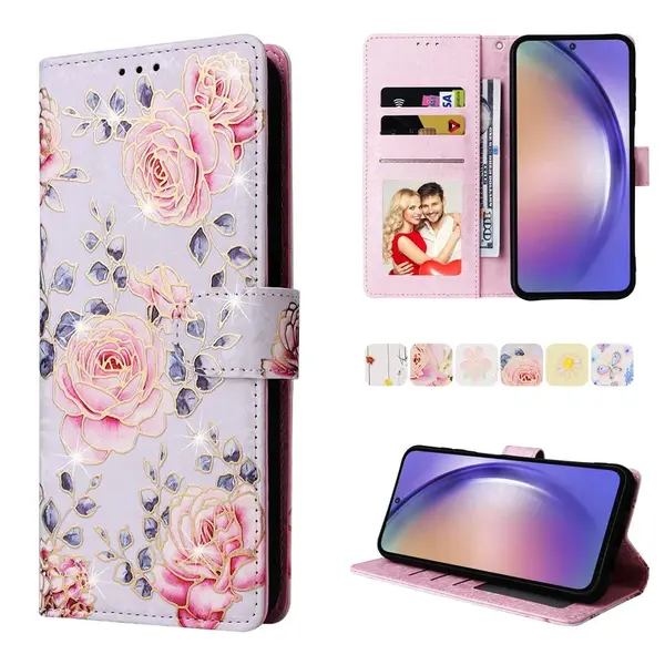 Magnet Case, Samsung Galaxy A55, růže