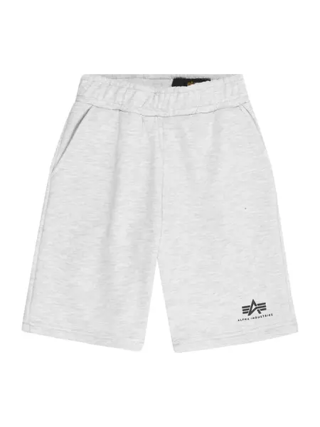 ALPHA INDUSTRIES Nohavice  sivá melírovaná / čierna