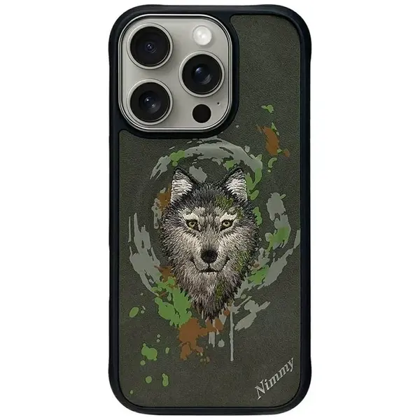Zadní kryt NIMMY case WOLF MagSafe pro Apple IPHONE 16 Pro Max, dark gray