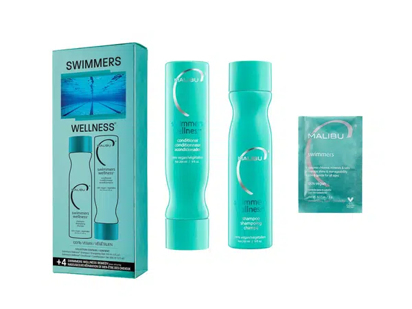 Sada pro namáhané vlasy od soli a chlóru Malibu C Swimmers Wellness (49613) + dárek zdarma