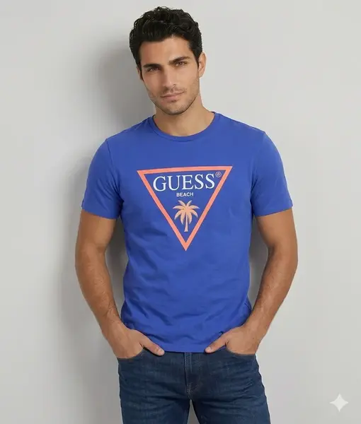 Guess ss cn new triangle palm tee m