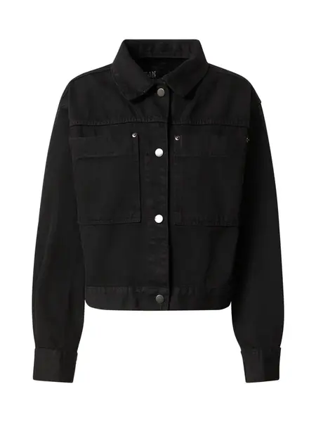 Urban Classics Prechodná bunda  čierny denim