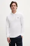 Fred Perry Bavlnené tričko s dlhým rukávom Fred Perry