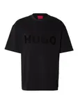 HUGO Tričko 'Dinkee'  červená / čierna