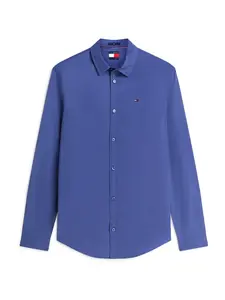 Tommy Jeans Košeľa 'Slim Fit'  tmavomodrá