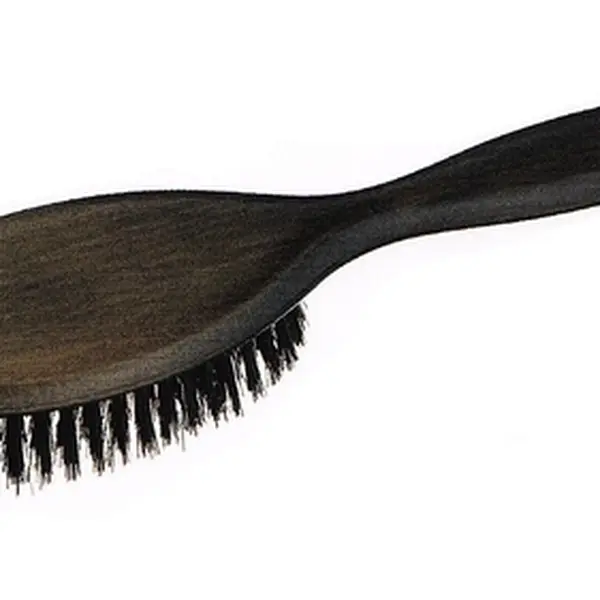 Dřevěný plochý kartáč na vlasy s kančími štětinami Keller 009 03 40 - 63 x 230 mm + dárek zdarma