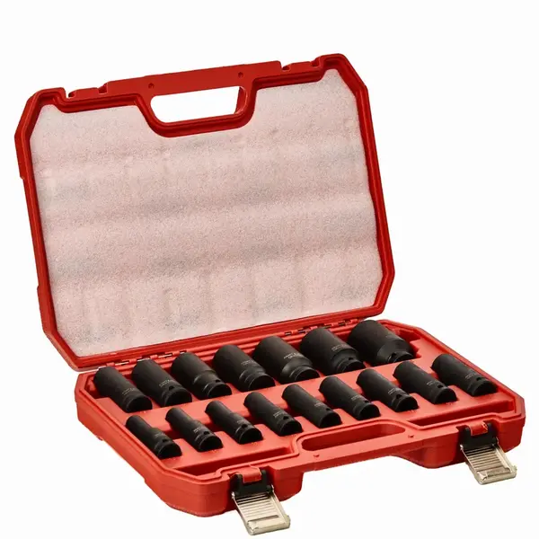 KRAFT&DELE Sada rázových hlavic 1/2", 10–32 mm, 16 ks KD11749
