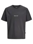 Jack & Jones Junior Tričko 'Norrebro'  antracitová / biela
