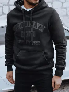 Černá mikina s kapucí Brooklyn
