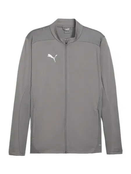 PUMA Športová mikina so zipsom 'TeamFinal'  sivá