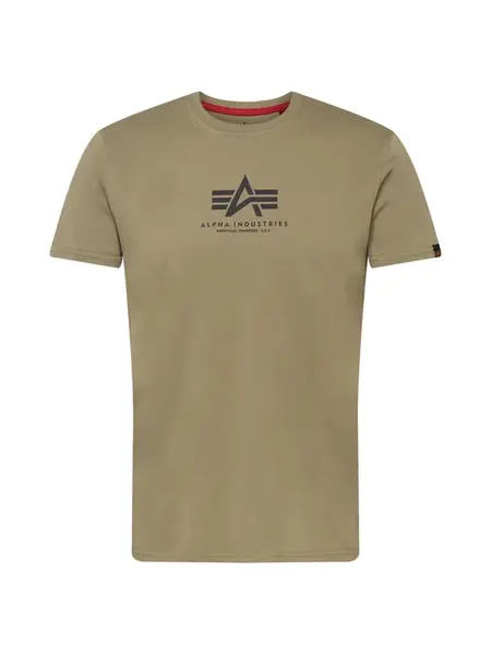 ALPHA INDUSTRIES Tričko  olivová / čierna