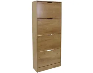 Botník Rubble, 4dveřový, dub