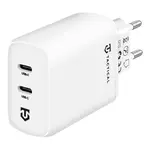 Nabíjecí adaptér Tactical Base Plug Dual 40W, bílá