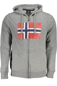 NORWAY 1963 MEN'S GRAY ZIP SWEATSHIRT