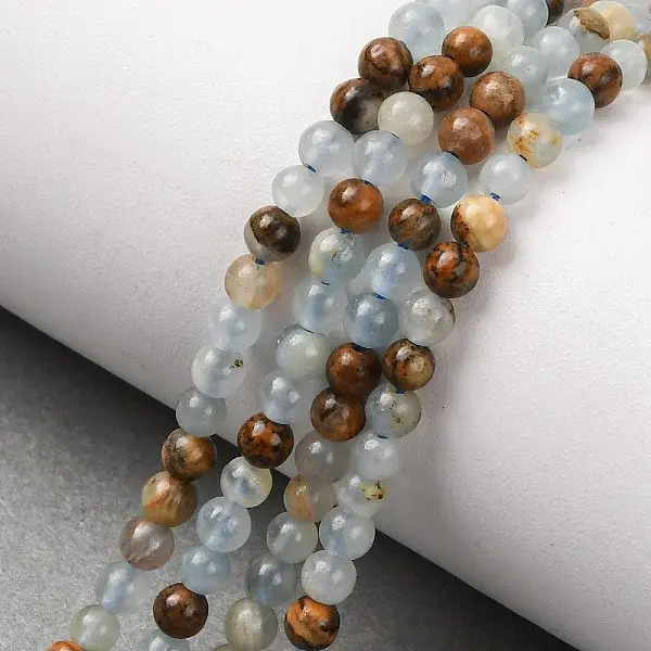 Natural Blue Calcite Beads Strands