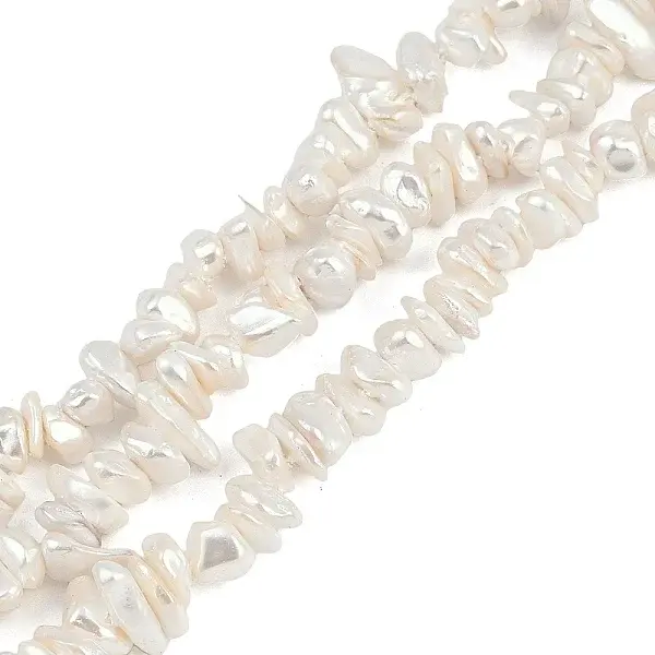 Electroplated Shell Pearl Beads Strands