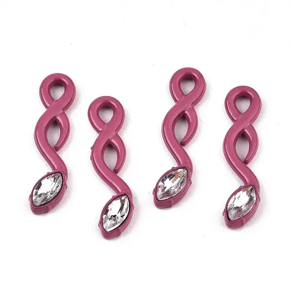 Spray Painted Alloy Pendants