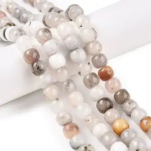 Dyed Natural White Jade Beads Strands