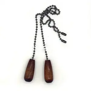 Natural Wood Teardrop Pendant Decorations