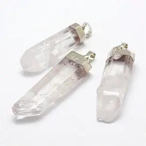 Natural Quartz Crystal Pendants
