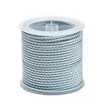 11M Polyester Braided Cord with Cotton Core & Metallic Thread