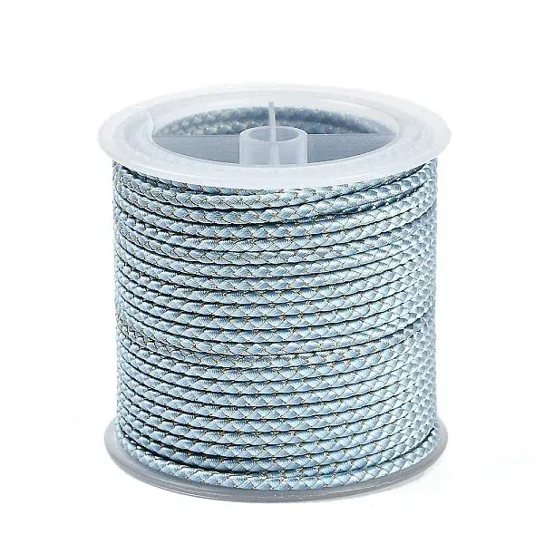 11M Polyester Braided Cord with Cotton Core & Metallic Thread