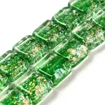 Handmade Dichroic Foil Glass Beads Strands