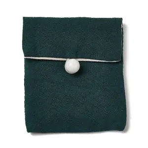 Burlap Packing Button Pouches Bags