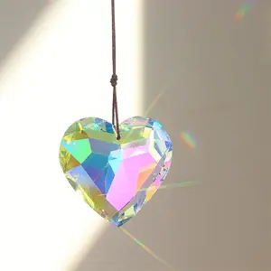K9 Glass Heart Pendant Decoration