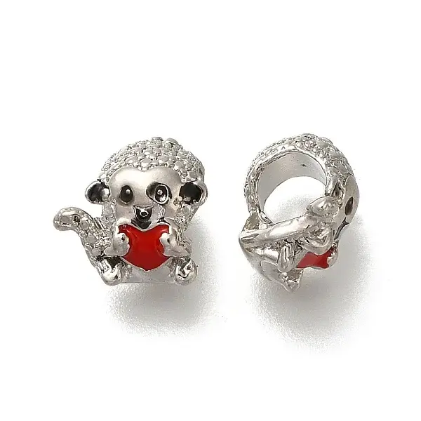 Rack Plating Alloy Enamel European Beads
